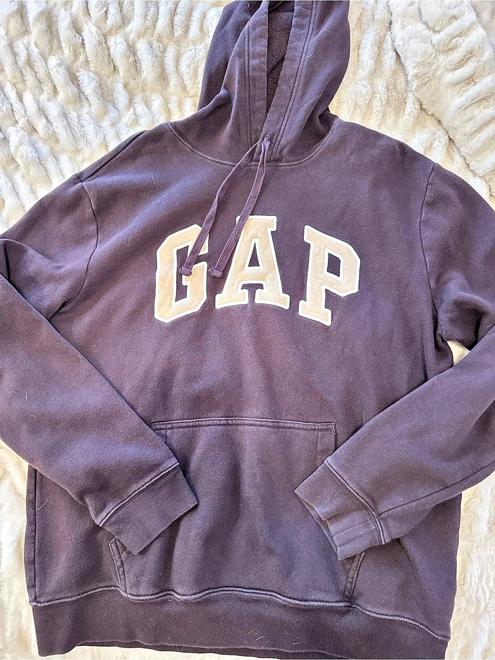 GAP VintageSoft Arch Logo Hoodie chocolate brown